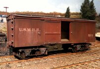 Civil War; Union.transportation,rail- U.S.Military.Railroad.rolling.stock,boxcar.[model]....JPG