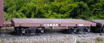 Civil War; Union.USMRR.rolling.stock,5-stake.flatcar.[model]..jpg